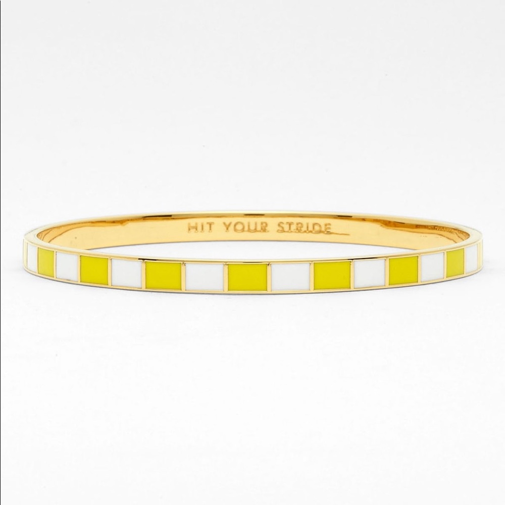 Kate Spade Hit Your Stride idiom bangle bracelet